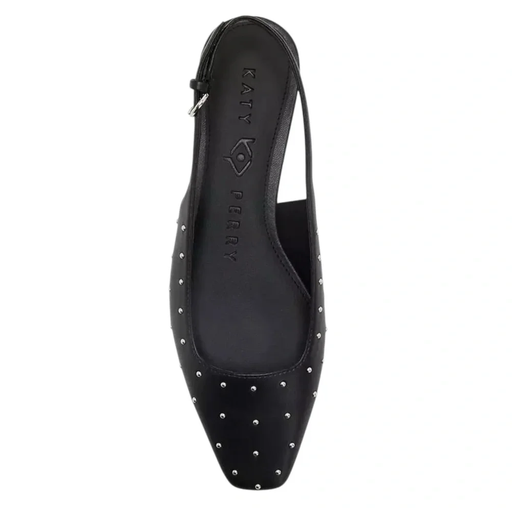 NWT Katy Perry‎ Black Studded Mules size 10M